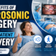 Patient recovering quickly after laprosonic surgery procedure