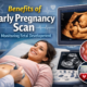 Early pregnancy ultrasound scan monitoring fetal development in early pregnancy.