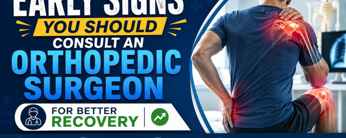Patient consulting an orthopedic surgeon about early signs of joint pain and musculoskeletal issues for better recovery and timely treatment.