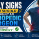 Patient consulting an orthopedic surgeon about early signs of joint pain and musculoskeletal issues for better recovery and timely treatment.