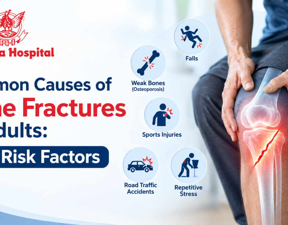Common causes and risk factors of bone fractures in adults
