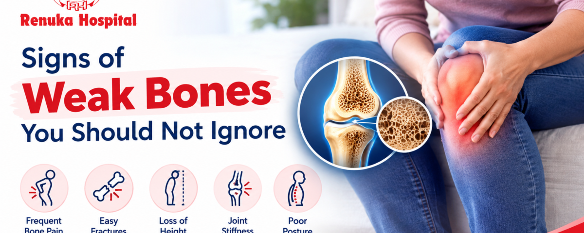 Signs of weak bones and bone health warning symptoms